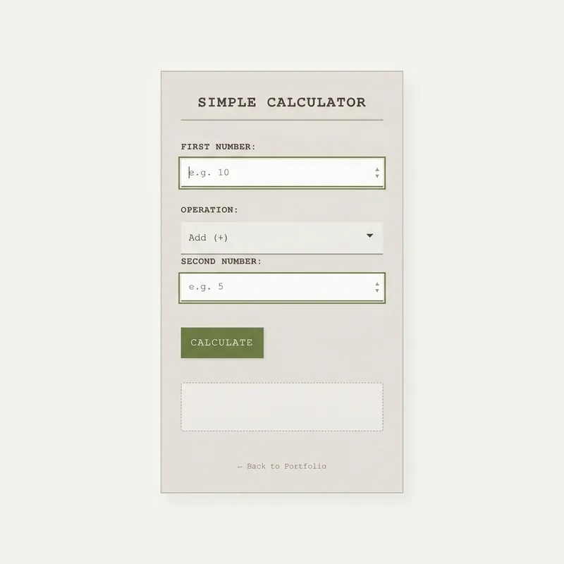 Modern PHP Calculator
